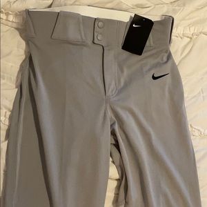 Men’s, grey, Nike, baseball pants, S